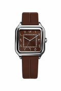 SABR Elegant Brown Watch Square Design with Arabic Numerals