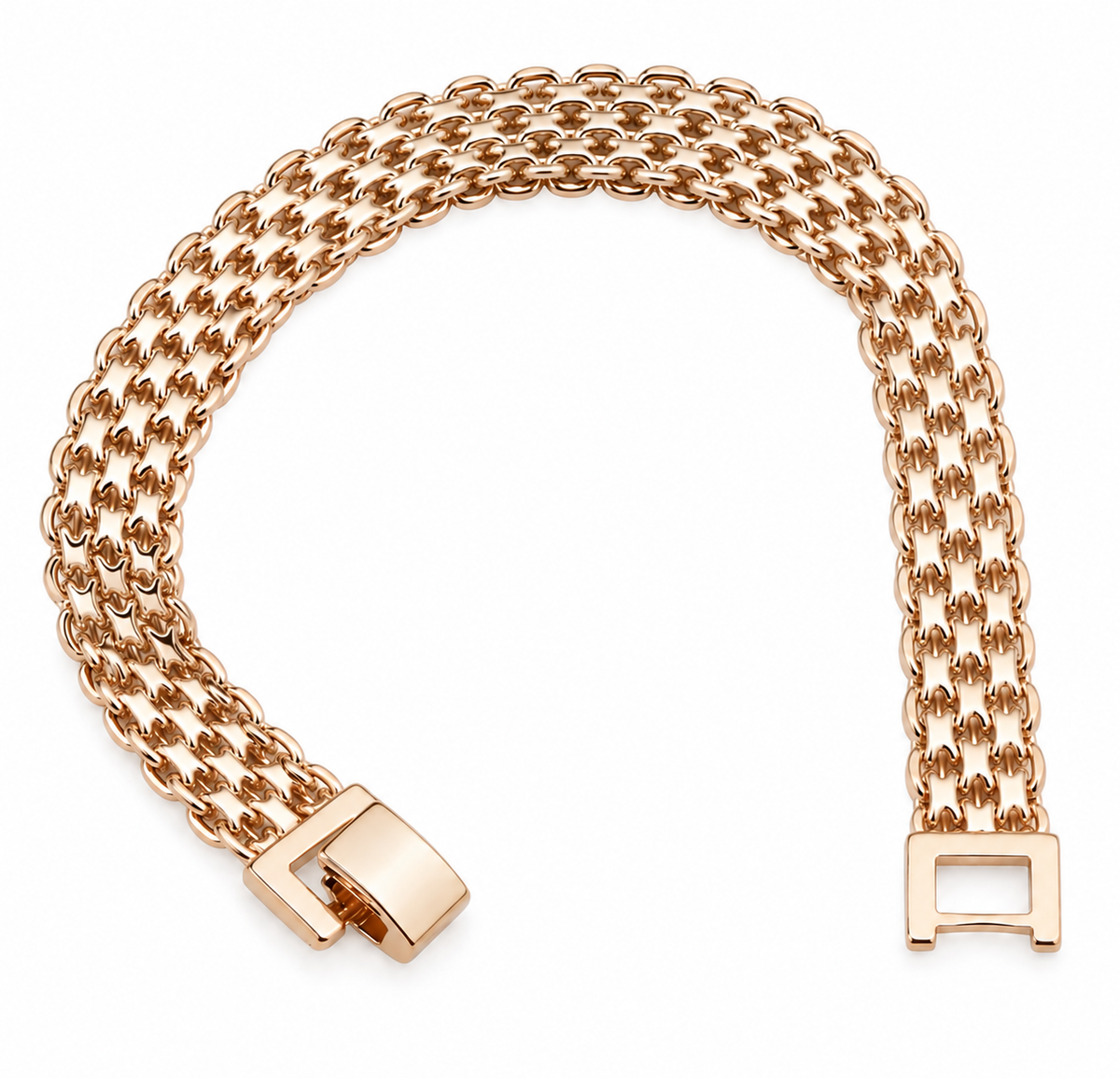 Gold X-link Bracelet 20cm (10/12mm width)