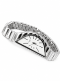 Elegant Silver Geometric Bracelet Watch for Women